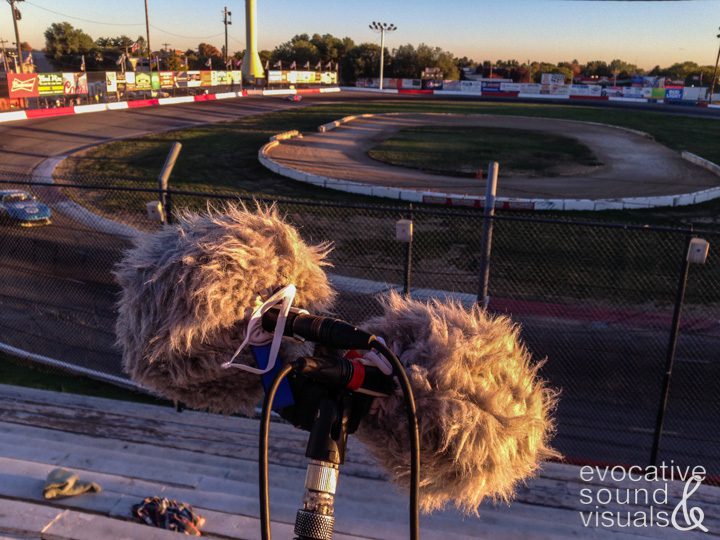 Sound recording from atop the grandstands during a practice session at Meridian Speedway in Meridian, Idaho on Thursday, September 27, 2018. Photo by Richard Alan Hannon