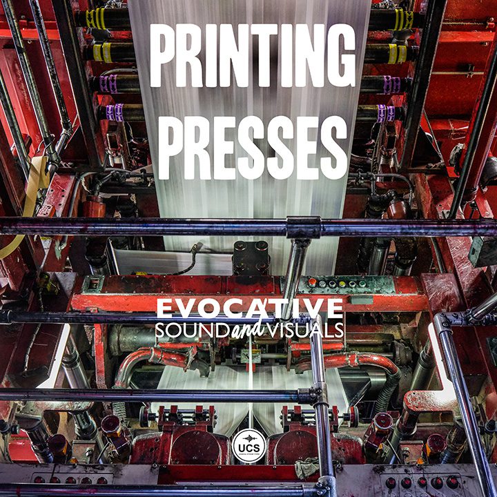 Printing Presses sound effects library by Evocative Sound and Visuals